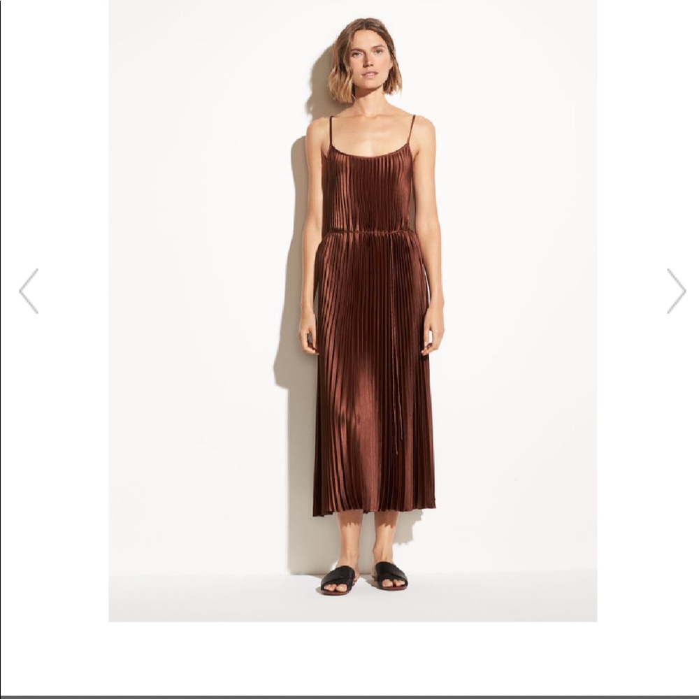 VINCE Pleated Cami Dress